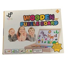 NEW IN BOX JQP WOODEN MAGNETIC PUZZLE BOARD XL 151 PCS