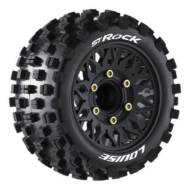 LOUISE LOUT3273SX ST-ROCK 1:10 soft 2.8 Felge schwarz (2) Hex 12mm,14,17mm