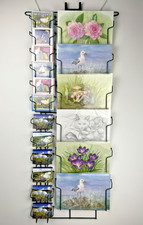 18 Pocket Wall Display Rack Cards, Prints, Pads. Retail or Craft Shows. 120x50cm