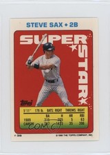 1990 Topps Super Star Sticker Back Cards ( 244) Steve Sax Ruben Sierra #38 0au4