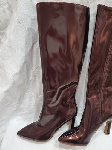 Size 8.5 Women's - Jessica Simpson Noyaa Knee High Boot, Shinny Brown - Picture 7 of 23
