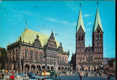 FRG - Germany - Hanseatic City of Bremen - City Hall and Cathedral - 1983