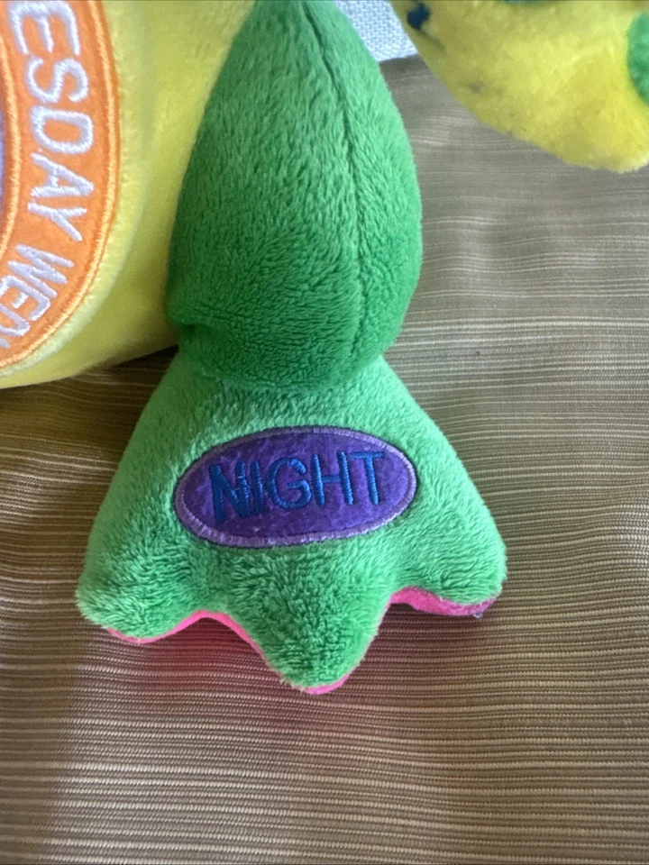 Aurora Baby Frog Plush Sensory Learning Time Clock Day Night Days Of Week 12" - Image 4 of 4