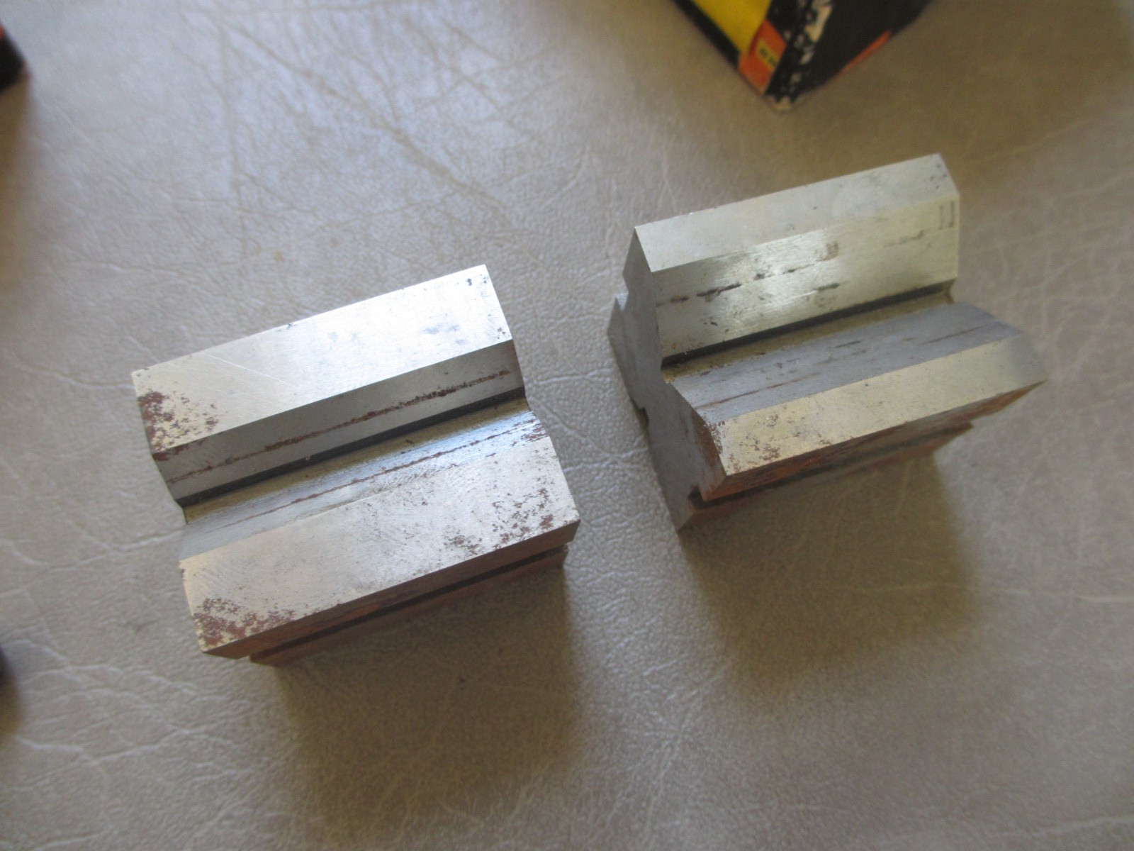 Vintage Brown & Sharpe Toolmakers V Blocks & Clamps Set Matched # 750 A in Box