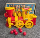 Vintage Fireball Express Train Toy With Box & Balls Marx