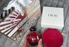 Hypnotic Poison Eau de Toilette, 1.7 oz & coin velvet red purse w DIOR GIFT BAG