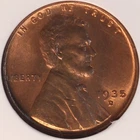 1935 D Lincoln Cent, NGC MS66RB, Brilliant Gem BU, Tougher Date!!
