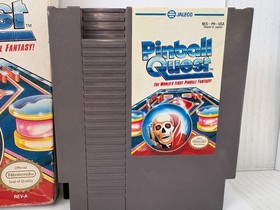 Pinball Quest (Nintendo NES, 1990) w Box Tested Working