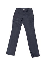 Duluth Trading Curvesetter Waistband Cargo Jeans Womens 10x33 31x32 Gray Work