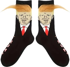 Trump Funny Socks - Novelty President 2024 Merchandise Gift for Men & Women