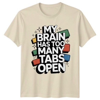 Mein Gehirn hat zu viele T-Shirt ADHS Tech Humor Geburtstag Geschenk für Sie und Ihn