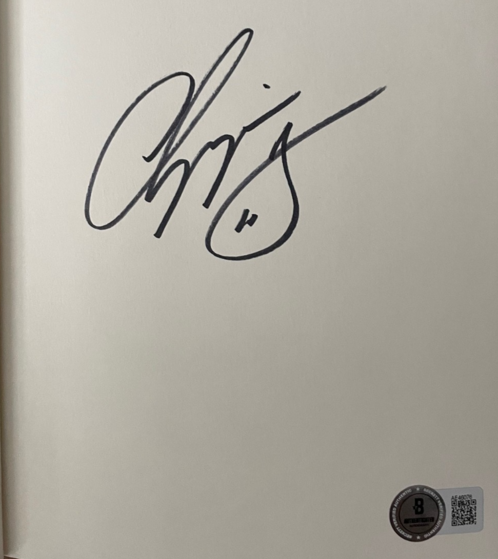 Chipper Jones signed Beckett BAS New Book MLB Braves psa Baseball