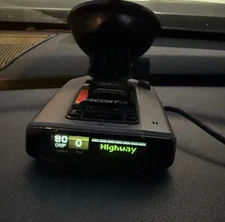 Escort iX Long Range Radar Laser Detector Black w/ Smart Cord - TESTED READ!