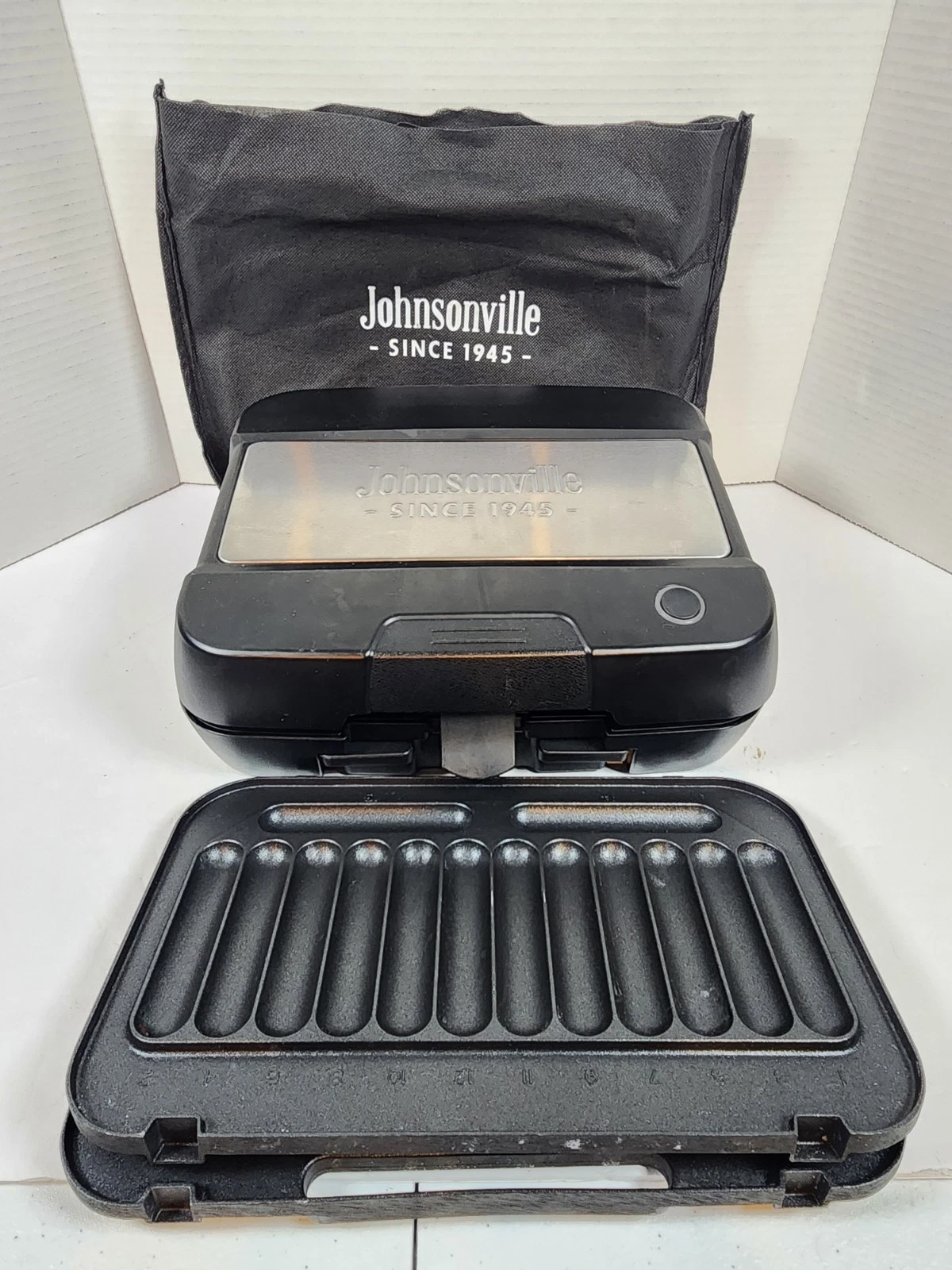Johnsonville Sizzling Sausage Grill Plus BTG-500 Sausage Patties & Links Plates