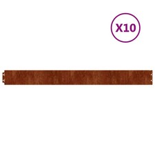 Lawn Edgings Garden Edging Outdoor Grass Border Flexible Corten steel vidaXL