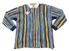 NEW Chubbies Mens Legacy Striped Rugby Polo Shirt Men’s Size Small S NWT