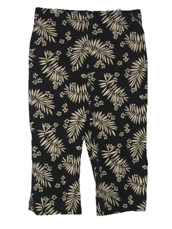 CLASSIC ELEMENTS Capri Pants Hawaiian Print Pants Size 18 Summer
