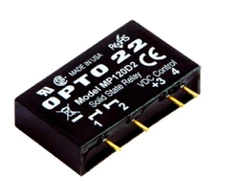 Opto 22 MP120D2 MP Model, 120 VAC, 2 Amp, DC Control Solid State Relay SSR