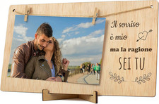 Portafoto Clip San Valentino. Regalo Romantico Dettaglio Sorpresa Cornice Portaf