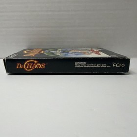 Dr. Chaos (Nintendo NES, 1988) CIB Complete In Box! W Game and Manual! Tested!