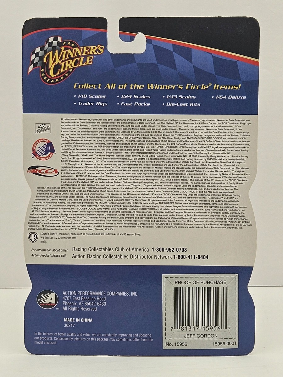 Winner's Circle Jeff Gordon #6 1998 IROC True Value Firebird