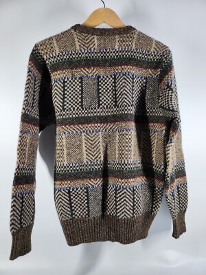 美品⭐️23区、イタリア製 Virgin Wool 100%、ツイード、サイズ40 Vintage Sisley 100% Virgin Wool Made in Italy Sweater Size L