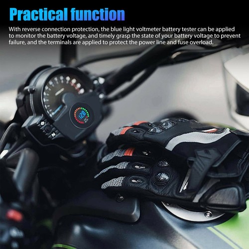 12V LED Car Van Boat Marine Voltmeter Voltage Meter Waterproof Battery Gauge - Picture 4 of 12