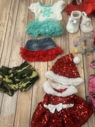 Lot Of Build A Bear Clothes For Girl Animal Dresses /shoes - Picture 4 of 7