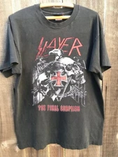 Slayer 2019 tour T-shirt final world tour Europe Charcoal tee NH18823
