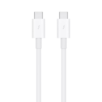 2PCS White For Apple MQ4H2AM/A Thunderbolt 3 0.8m A1896 USB C Cable
