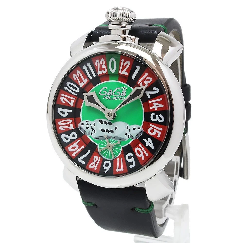 GaGa Milano Manuale 48mm Las Vegas Limited Manual SS Black 5010.LV