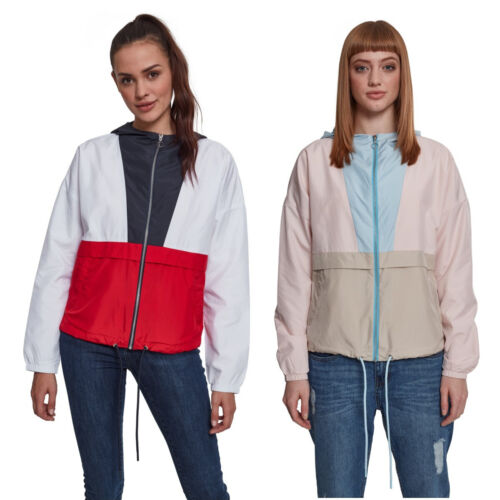 Urban Classics Ladies 3-Tone Oversize Windbreaker Jacket Transition Jacket