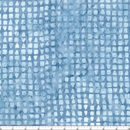 Wilmington Batiks - Violet Crush - Squares & Triangles - Light Blue, Fabric BTY - Picture 2 of 7