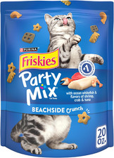 Friskies Cat Treats, Party Mix Beachside Crunch - 20 Oz. Pouch