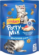 Friskies Cat Treats, Party Mix Beachside Crunch - 20 Oz. Pouch