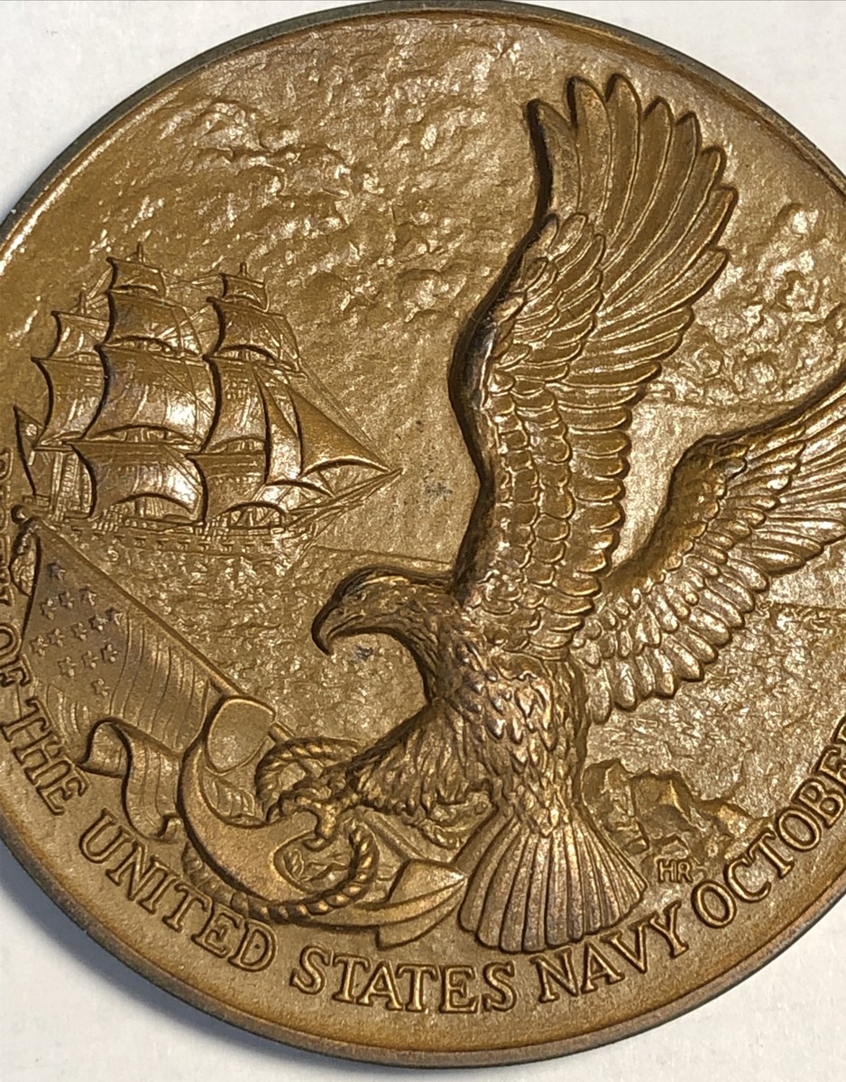 1975 U. S. Mint 3” Bronze Medal Bicentennial Of The U.S. Navy | eBay