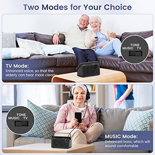Tosima TV9000 Wireless Speaker for TV,Portable TV Speaker for Hard of