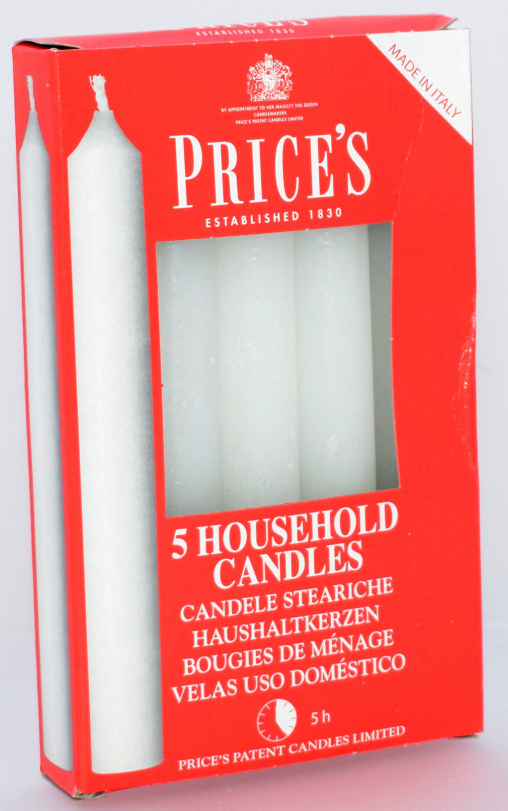 Household 10 Candles Up To 5 Hours Burning 2cm Dia Ideal For Power Cuts