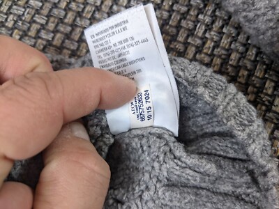 American Eagle Sweater Women's XS Cable Knit Wool Blend Gray Crew