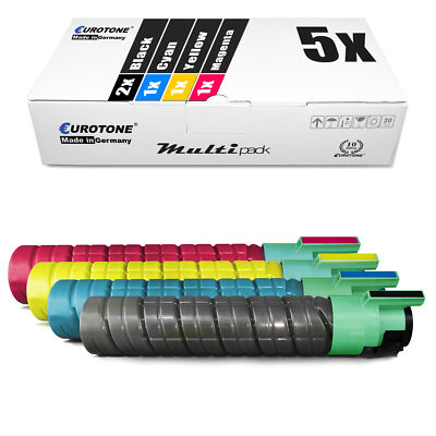 5x Eco Toner for Ricoh Aficio SP C-420-dn SP C-410-dn SP C-411-dn