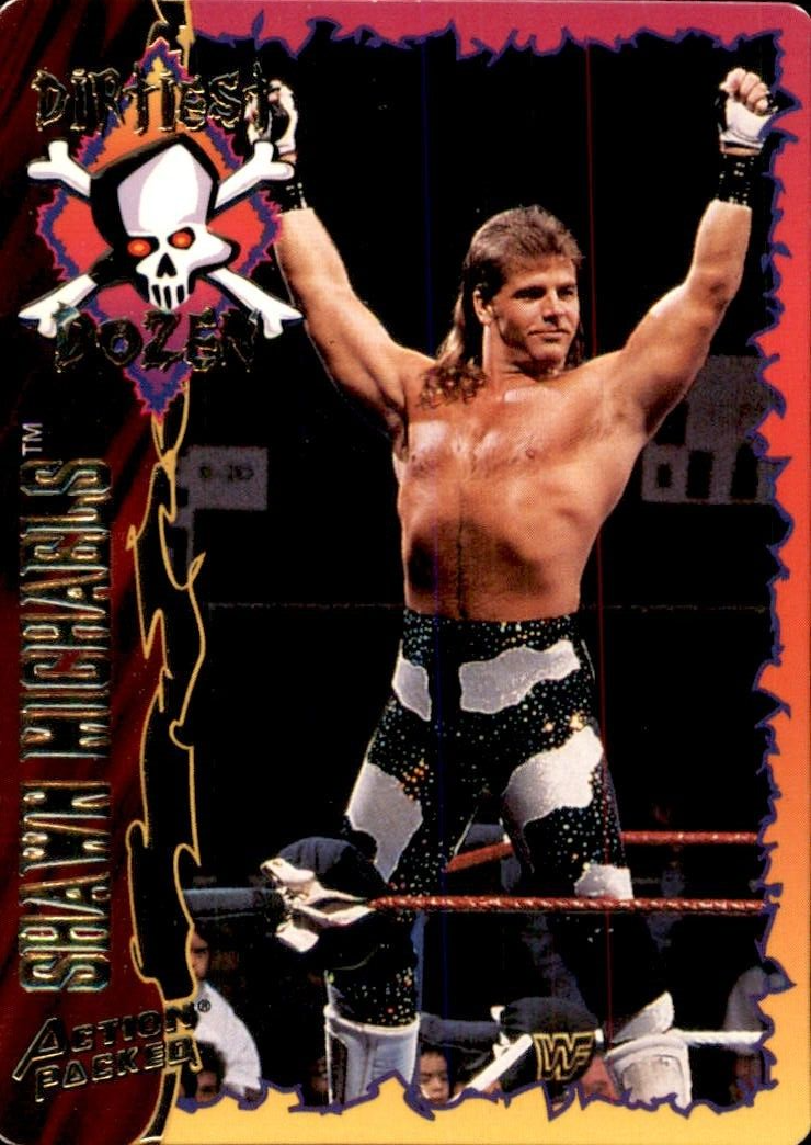 Shawn Michaels 1995 Action Packed WWF Dirtiest Dozen Card #25 WWE