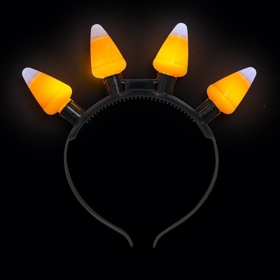 Fun Express Candy Corn Light-Up Bulbs Head Boppers - 6 Pc