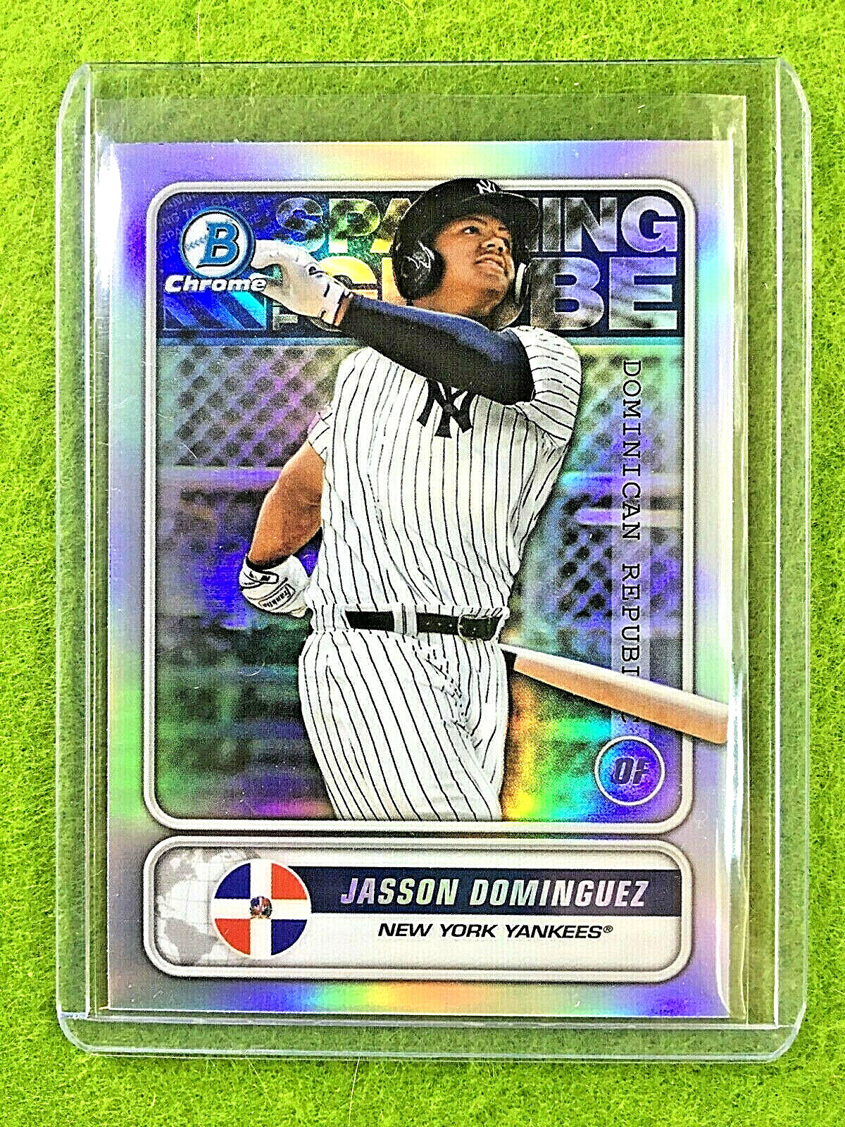 JASSON DOMINGUEZ BOWMAN CHROME ROOKIE CARD SILVER PRIZM YANKEES RC 2020 Topps