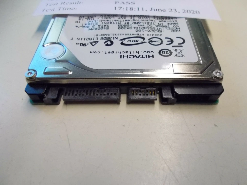 Hitachi Travelstar 5K320-160 Hard Drive 160 GB 6.35 cm (2.5") SATA #SU- 202 - Image 4 of 4