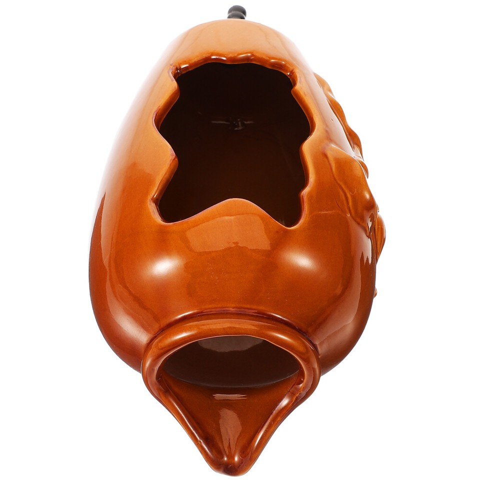 Vintage Ceramic Jar Fish Tank Waterfall Dispenser Flowing Water