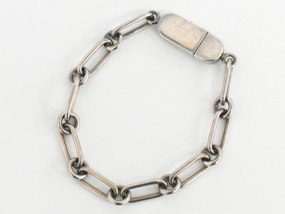 GUCCI Silver Chain Link Bracelet eBay