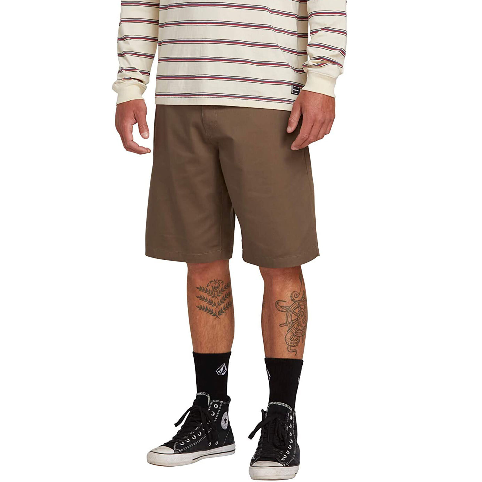 Volcom Hombre Frickin Chino Seta Pantalones Cortos Ropa Apparel Snowboard Skat