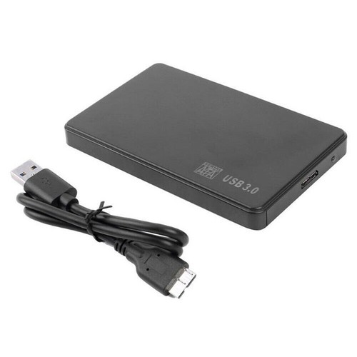 Portable External Hard Drive Case SATA USB 3.0 Storage Device Computer Laptop e