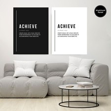 Achieve Definition Poster, Motivational Wall Art, Motivational Office Wall Art