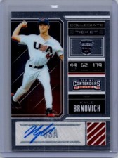 2018 Panini Elite#USA-KB Kyle Brnovich USA Collegiate Tickets Sign/99